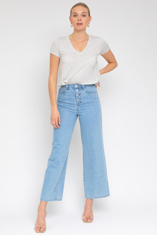 Short Sleeve V-Neck Twist Front Top - Tigbul's Variety Fashion Shop