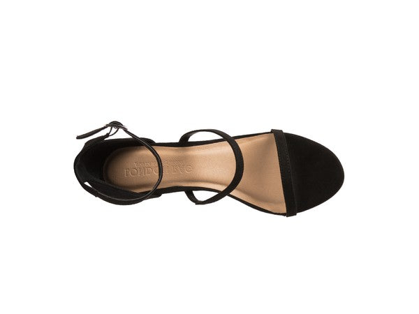 KAZAKI MID HEEL ANKLE STRAP SANDAL - Tigbul's Variety Fashion Shop