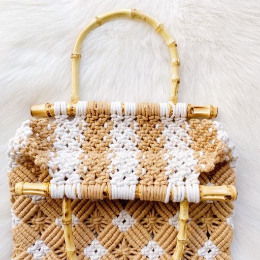 Bamboo Weaved Shopping Tote / Handbag - Tigbul's Variety Fashion Shop