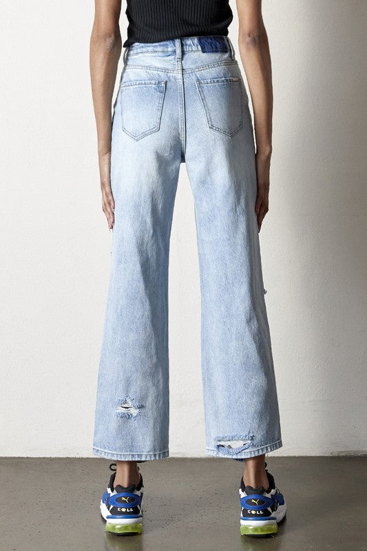 Destroyed Straight Jeans - Tigbul's Variety Fashion Shop