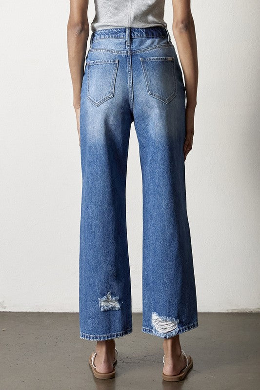 Destroyed Straight Jeans - Tigbul's Variety Fashion Shop