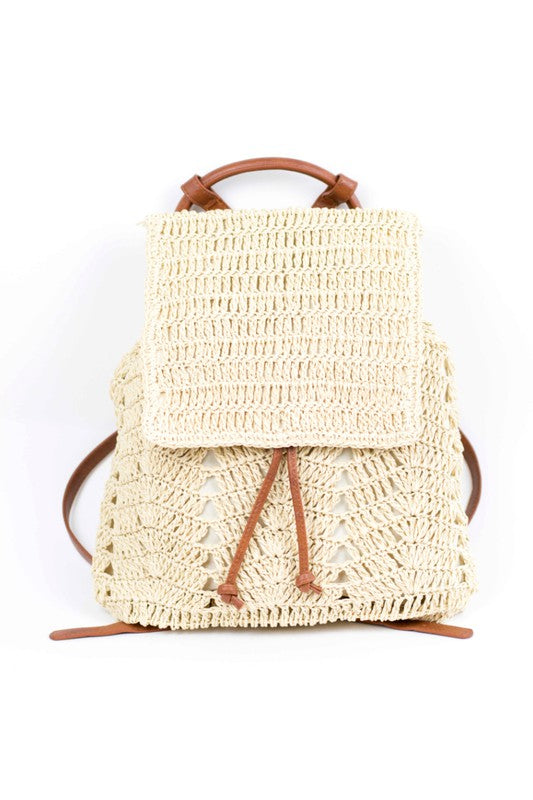 Woven Straw Backpack - Tigbuls Variety Fashion