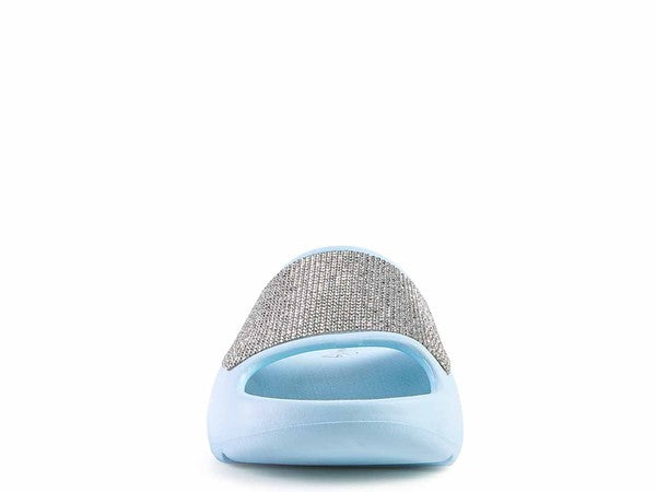 DUMBA Diamante Pool Sliders - Tigbul's Variety Fashion Shop