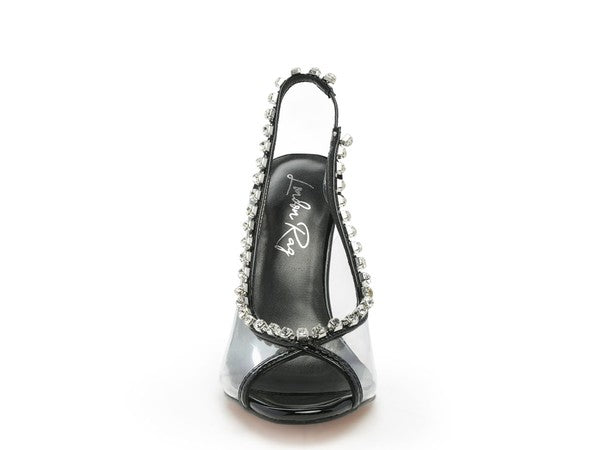 Camarine Clear 3.5" Stiletto Heel Sling-back Sandals - Tigbul's Variety Fashion Shop