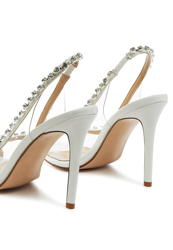 Camarine Clear Stiletto Sling-back - Tigbul's Variety Fashion Shop