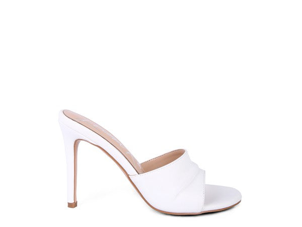 3RD DIVORCE Pleated Strap High Heeled Sandal - Tigbul's Variety Fashion Shop