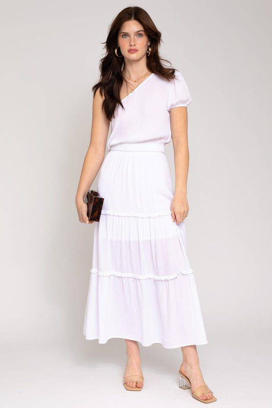 S/S One Shoulder Top - Tigbul's Variety Fashion Shop