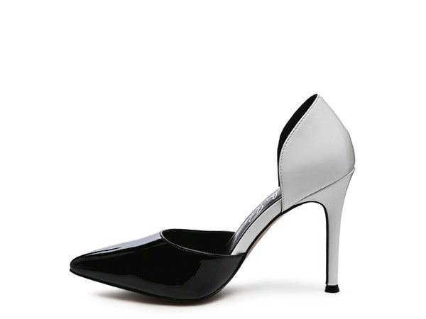 Candy Cane Patent Pu Slip On Stiletto Heels - Tigbul's Variety Fashion Shop