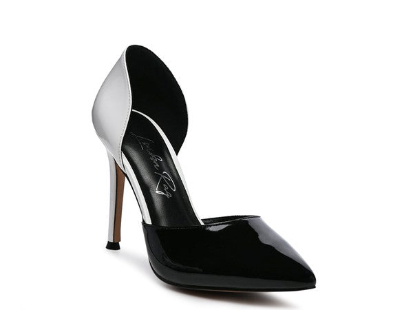 Candy Cane Patent Pu Slip On Stiletto Heels - Tigbul's Variety Fashion Shop