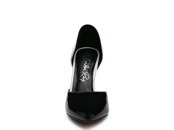 Candy Cane Patent Pu Slip On Stiletto Heels - Tigbul's Variety Fashion Shop