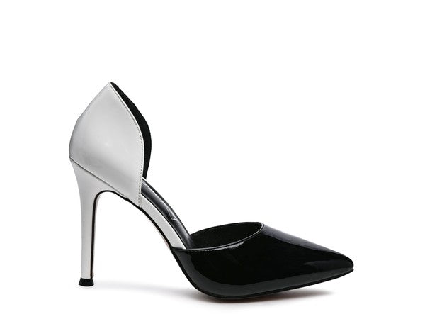 Candy Cane Patent Pu Slip On Stiletto Heels - Tigbul's Variety Fashion Shop