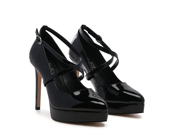 PIXIE DUST CROSS STRAPPED STILETTO SANDAL - Tigbul's Variety Fashion Shop