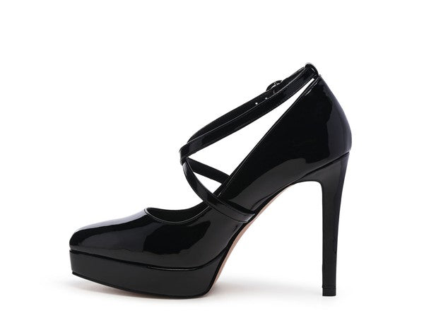 PIXIE DUST CROSS STRAPPED STILETTO SANDAL - Tigbul's Variety Fashion Shop