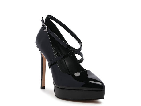 PIXIE DUST CROSS STRAPPED STILETTO SANDAL - Tigbul's Variety Fashion Shop