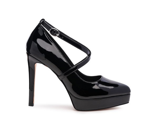 PIXIE DUST CROSS STRAPPED STILETTO SANDAL - Tigbul's Variety Fashion Shop