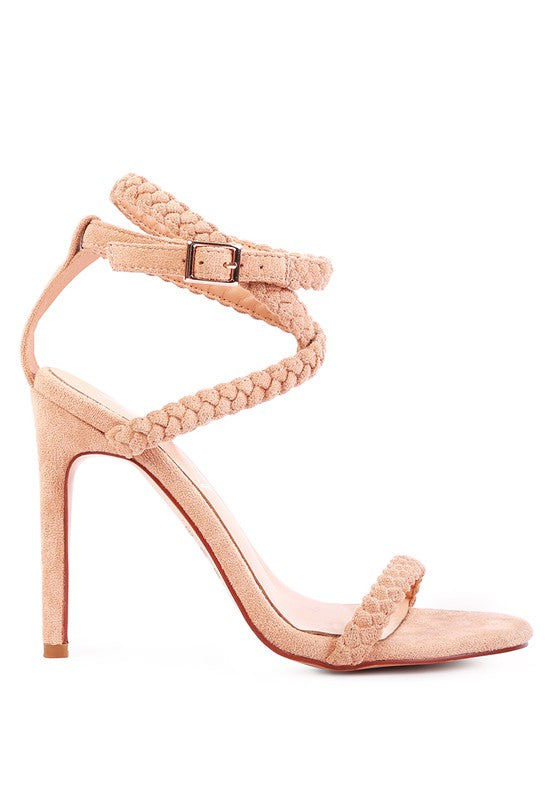 Faux Suede Stiletto Sling Back Sandals - Tigbul's Variety Fashion Shop