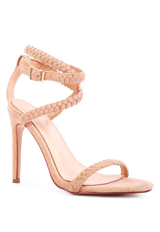 Faux Suede Stiletto Sling Back Sandals - Tigbul's Variety Fashion Shop