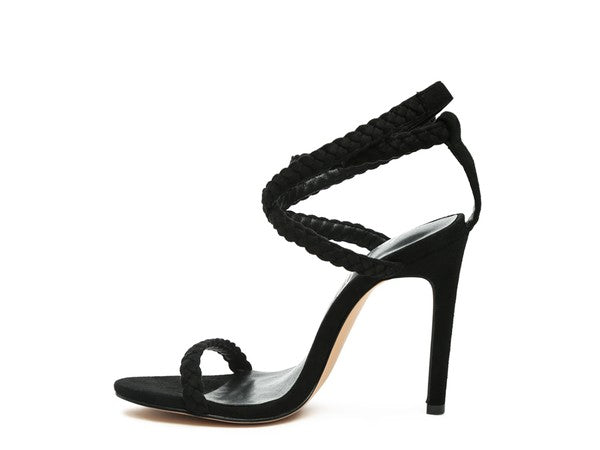 Faux Suede Stiletto Sling Back Sandals - Tigbul's Variety Fashion Shop