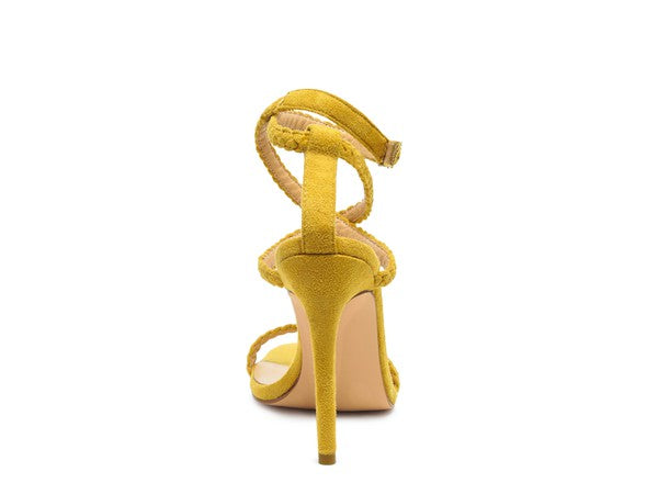 Faux Suede Stiletto Sling Back Sandals - Tigbul's Variety Fashion Shop