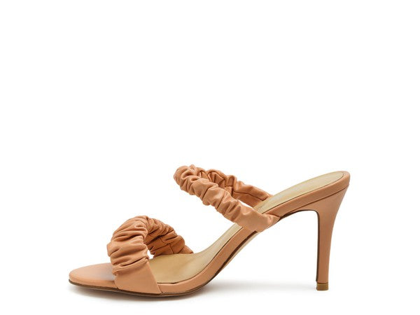 Qualie Gathered Around Strap Slip-On High Heels - Tigbul's Variety Fashion Shop