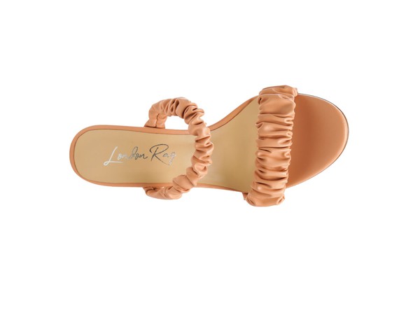 Qualie Gathered Around Strap Slip-On High Heels - Tigbul's Variety Fashion Shop