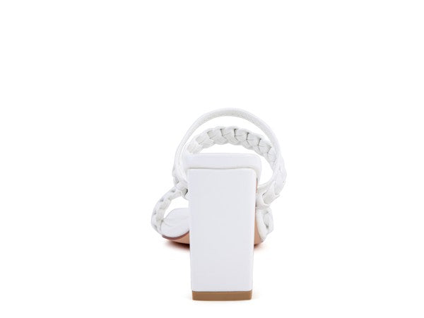 Arnie Braided Block Heel Slider Sandal - Tigbul's Variety Fashion Shop