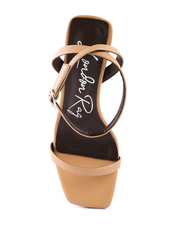 London Rag Block Heel Ankle Strap Sandals - Tigbul's Variety Fashion Shop
