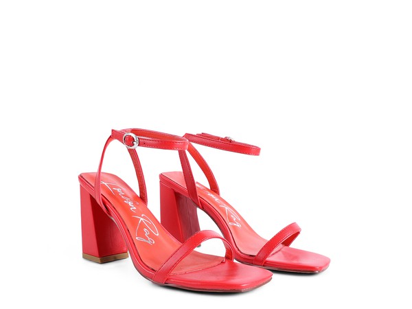 London Rag Block Heel Ankle Strap Sandals - Tigbul's Variety Fashion Shop