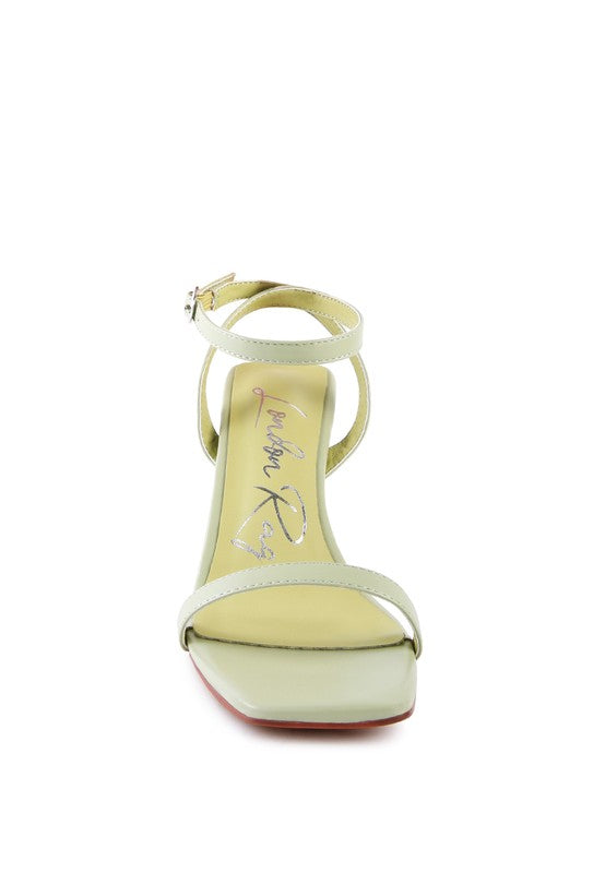 London Rag Block Heel Ankle Strap Sandals - Tigbul's Variety Fashion Shop