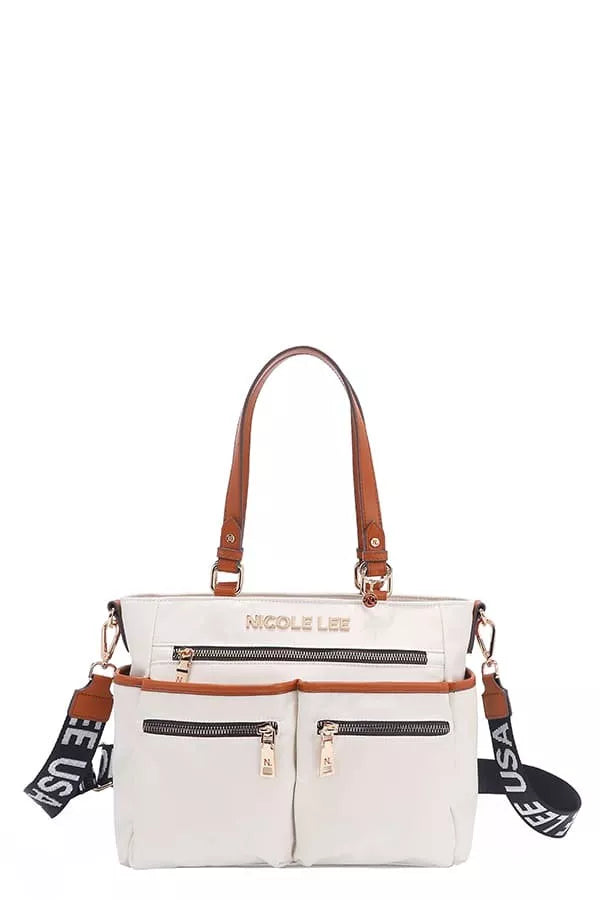 Nicole Lee USA Multi-Compartment Convertible Tote Bag - Tigbul's Variety Fashion Shop
