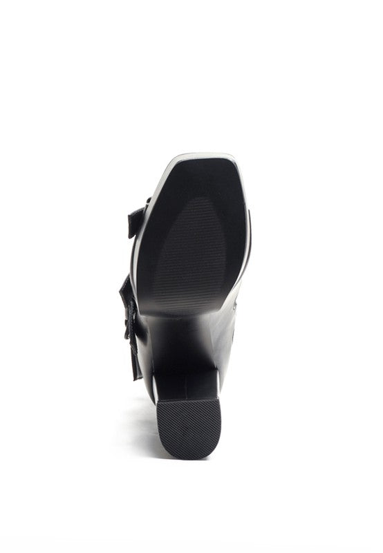 LONDON RAG SAROUCHI CAGED HIGH HEEL BUCKLE SANDAL - Tigbul's Variety Fashion Shop
