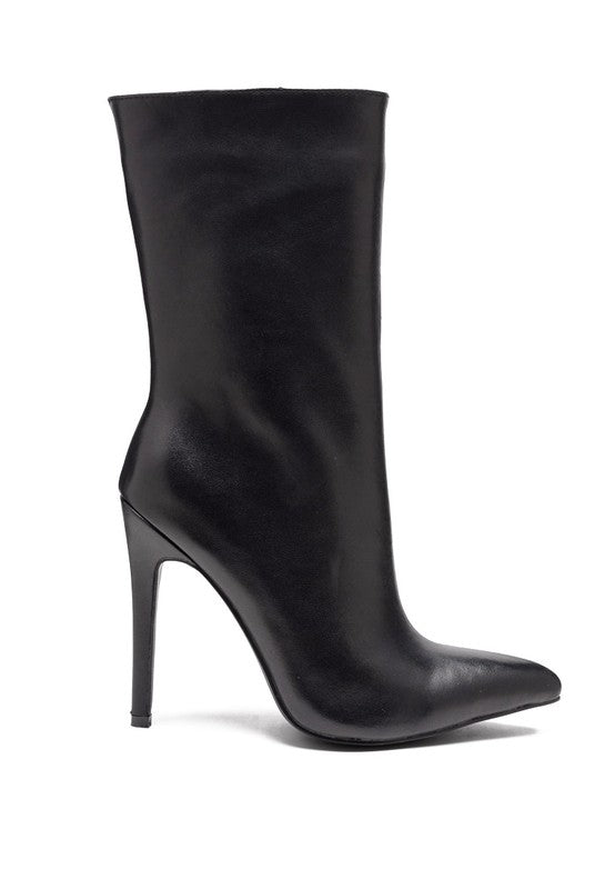 NAGINI Over Ankle Pointed Toe High Heeled Boot - Tigbul's Variety Fashion Shop