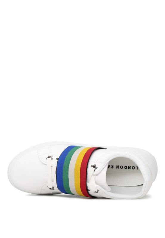 RENI SLIP-ON SNEAKERS WITH ELASTIC BY LONDON RAG - Tigbul's Variety Fashion Shop