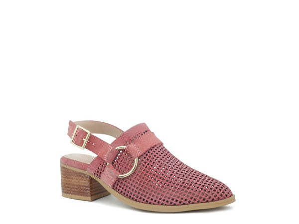 ROSALIE BLUSH BLOCK HEELED SANDAL - Tigbul's Variety Fashion Shop