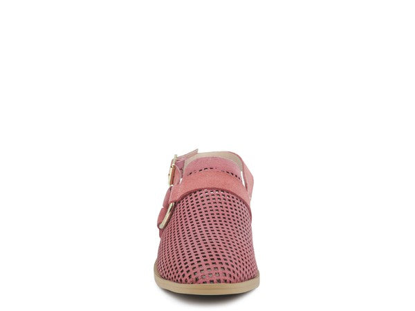 ROSALIE BLUSH BLOCK HEELED SANDAL - Tigbul's Variety Fashion Shop