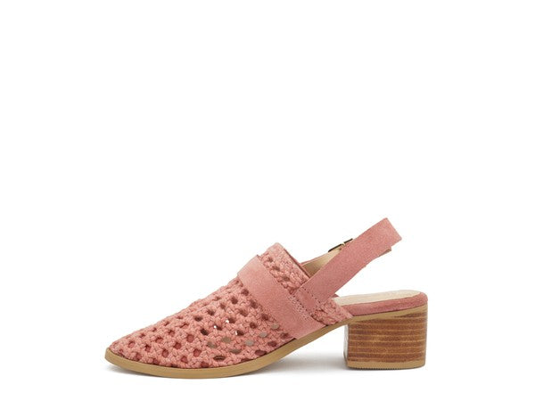 ROSALIE BLUSH BLOCK HEELED SANDAL - Tigbul's Variety Fashion Shop