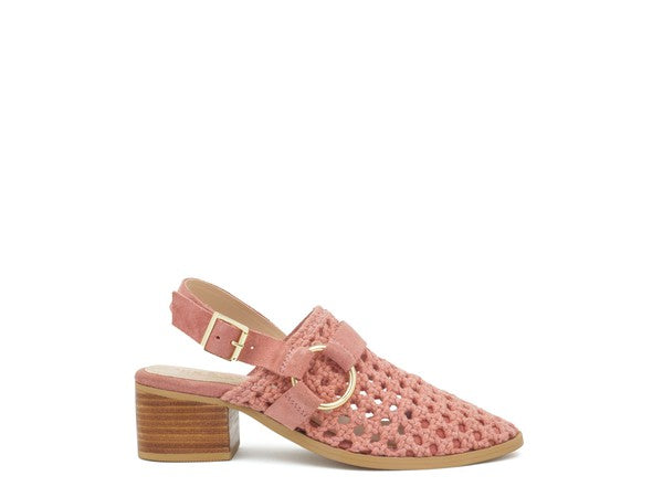 ROSALIE BLUSH BLOCK HEELED SANDAL - Tigbul's Variety Fashion Shop