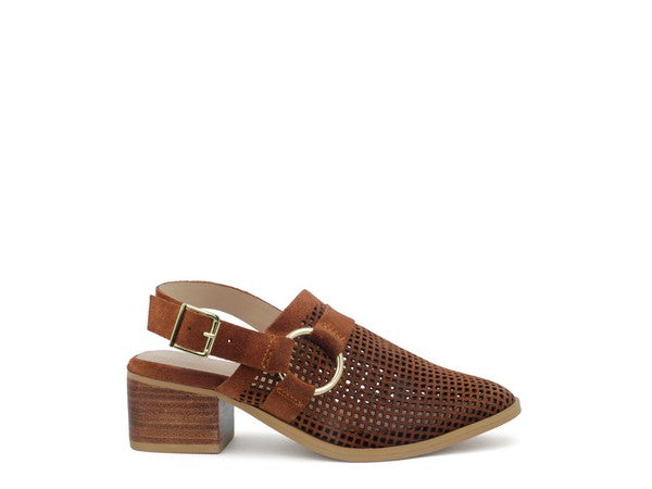 ROSALIE BLUSH BLOCK HEELED SANDAL - Tigbul's Variety Fashion Shop