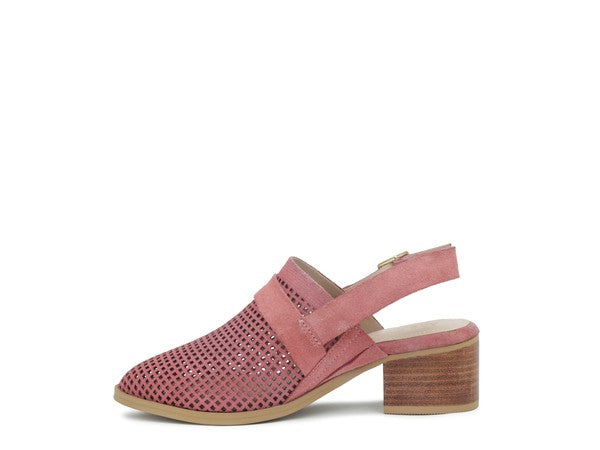 ROSALIE BLUSH BLOCK HEELED SANDAL - Tigbul's Variety Fashion Shop