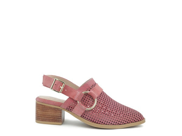 ROSALIE BLUSH BLOCK HEELED SANDAL - Tigbul's Variety Fashion Shop