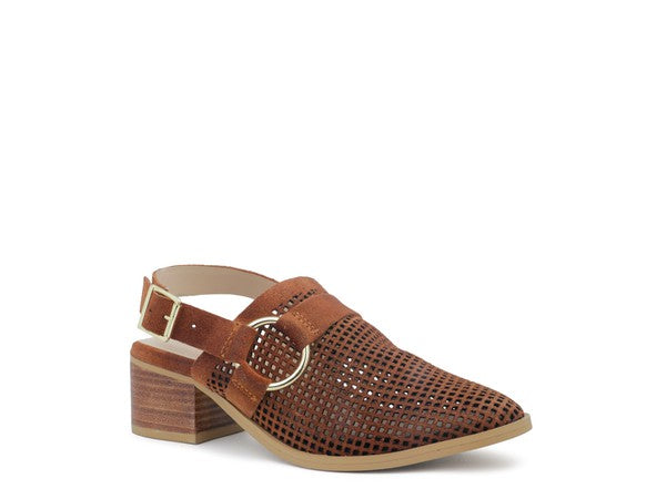 ROSALIE BLUSH BLOCK HEELED SANDAL - Tigbul's Variety Fashion Shop