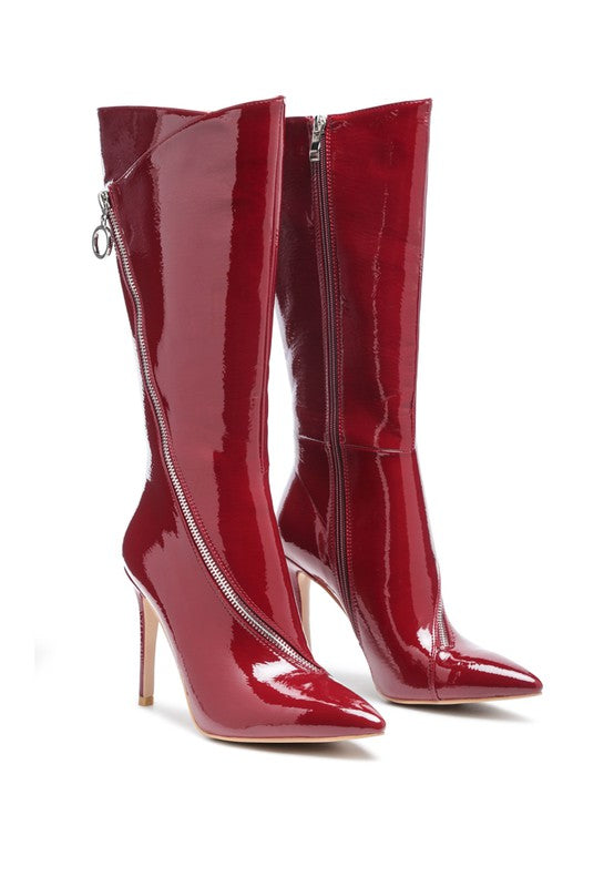TSAROH ZIP AROUND CALF BOOT - Tigbul's Variety Fashion Shop