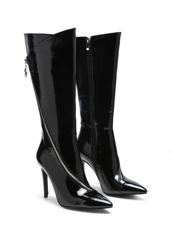 TSAROH ZIP AROUND CALF BOOT - Tigbul's Variety Fashion Shop