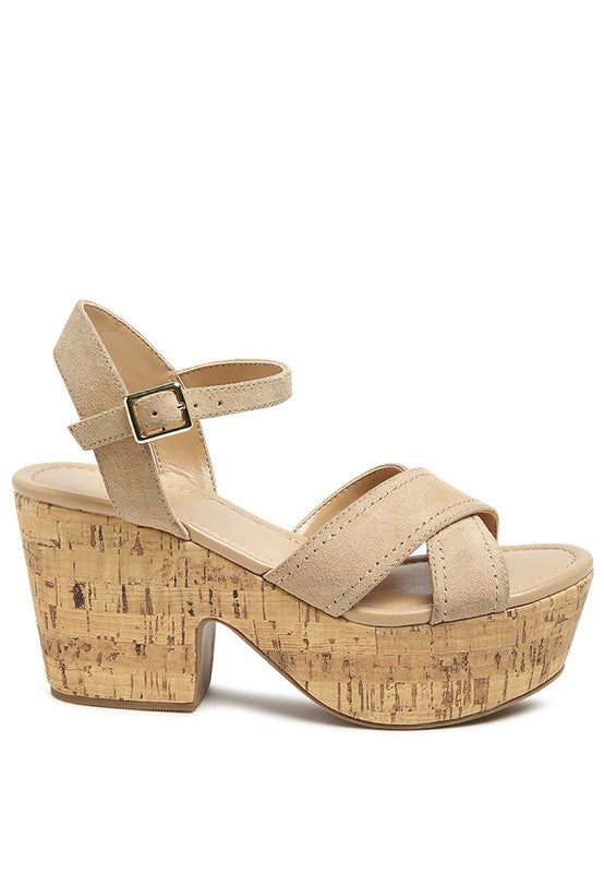 ULLA HIGH HEELED BLOCK SANDAL IN BLACK - Tigbul's Variety Fashion Shop