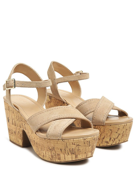 ULLA HIGH HEELED BLOCK SANDAL IN BLACK - Tigbul's Variety Fashion Shop
