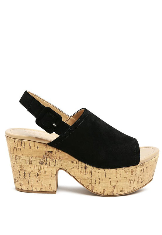 VENDELA LEATHER SLINGBACK PLATFORM SANDAL IN TAN - Tigbul's Variety Fashion Shop