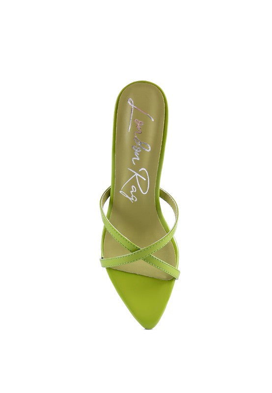 SPELLBOUND HIGH HEELED POINTED TOE SANDAL - Tigbul's Variety Fashion Shop