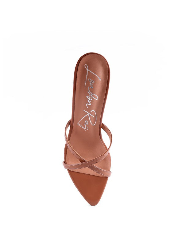 SPELLBOUND HIGH HEELED POINTED TOE SANDAL - Tigbul's Variety Fashion Shop
