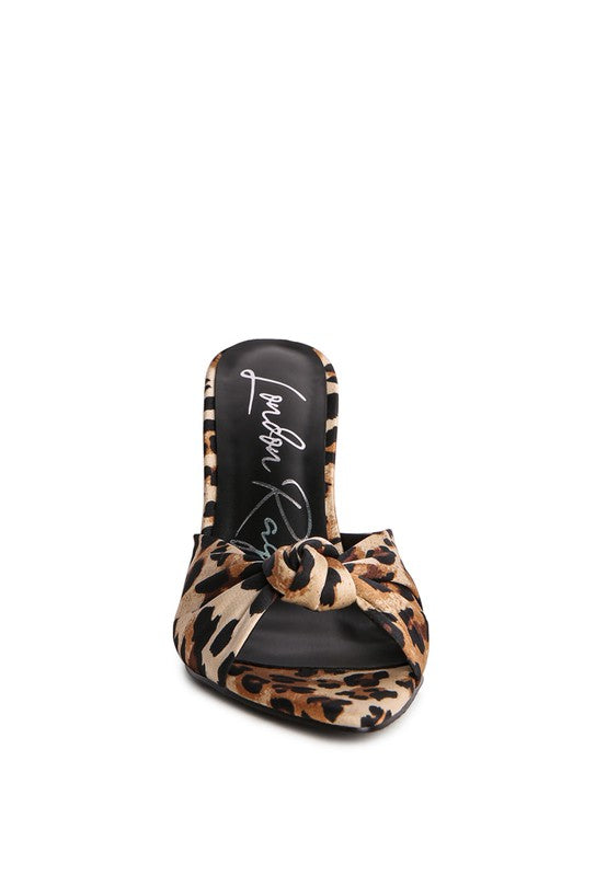 FIRST CRUSH SATIN KNOT HIGH HEELED SANDALS - Tigbul's Variety Fashion Shop