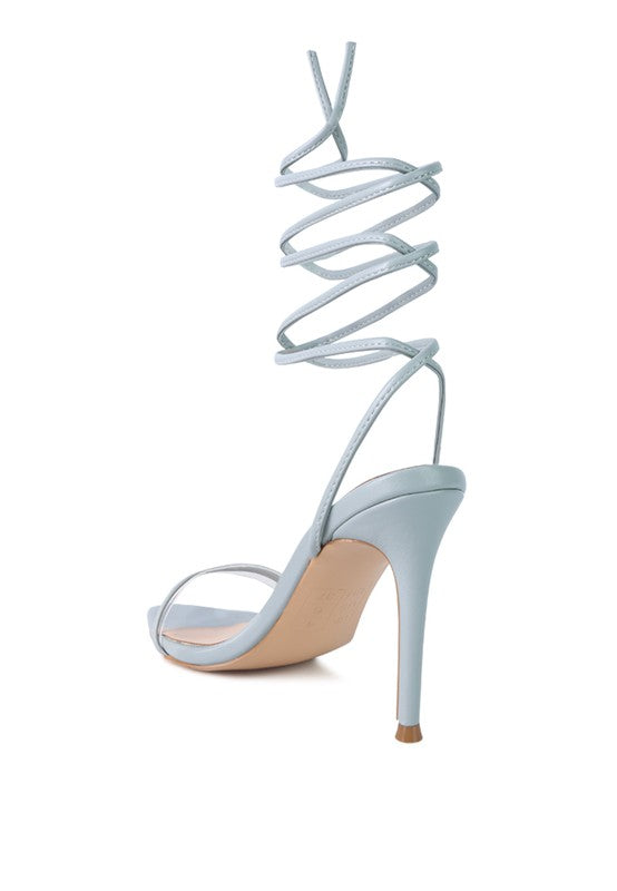 SPHYNX HIGH HEEL LACE UP SANDALS - Tigbul's Variety Fashion Shop